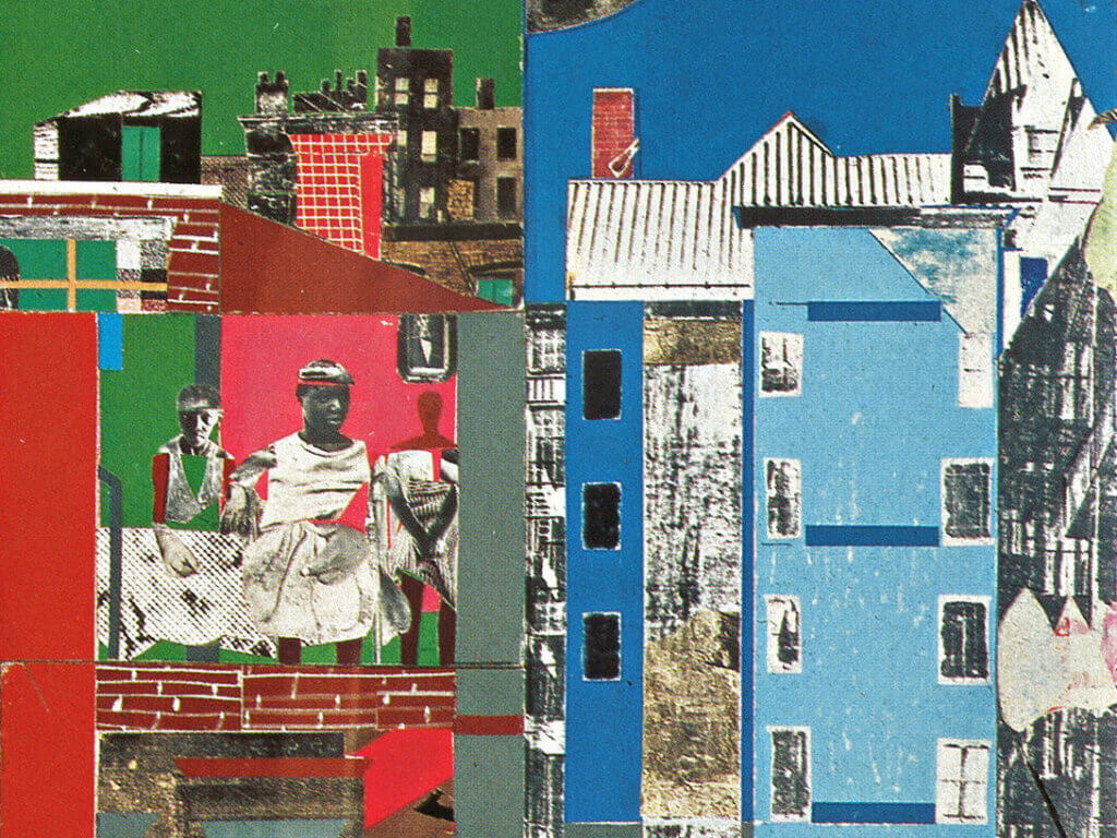 Romare Bearden's groundbreaking mural-sized collage 'The Block' (1971) shows a slice of African-American life in Harlem.